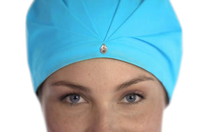 luxury shower cap waterproof breathable adjustable turban stylish Swarovski rhinestone jewel Superpower TURBELLA