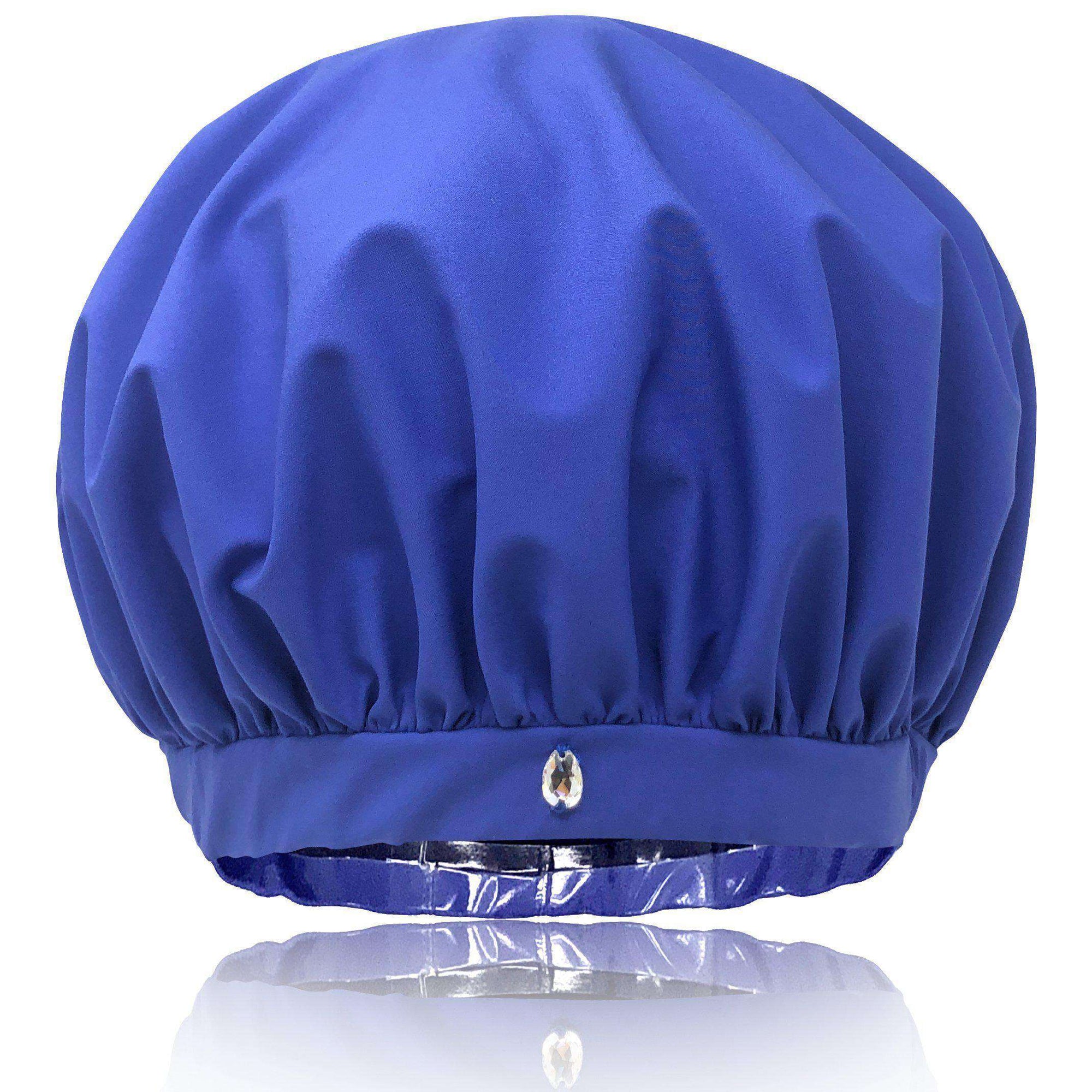best oversized large shower cap for long hair curls women XL Superpower waterproof breathable fabric stops frizzing