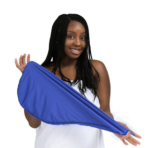 shower turban or sleep cap for African American women braids or black natural hair